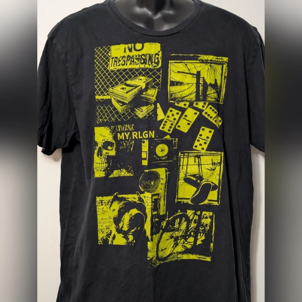 Men's True Religion Street Graphic Black T-shirt Size XL